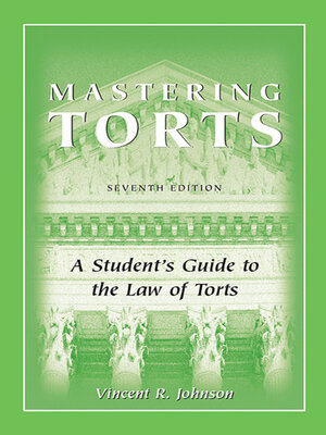cover image of Mastering Torts